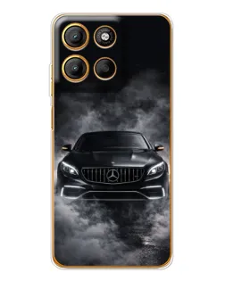 Чехол для Motorola Edge 60 Fusion с картинкой «Mercedes в дыму»