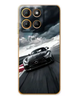 Чехол для Motorola Edge 60 Fusion с картинкой «Гоночный Mercedes AMG»