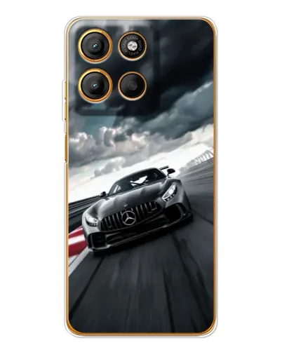 Чехол для Motorola Edge 60 Fusion с картинкой «Гоночный Mercedes AMG»