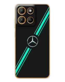 Чехол для Motorola Edge 60 Fusion с картинкой «Спортивные линии Mercedes»