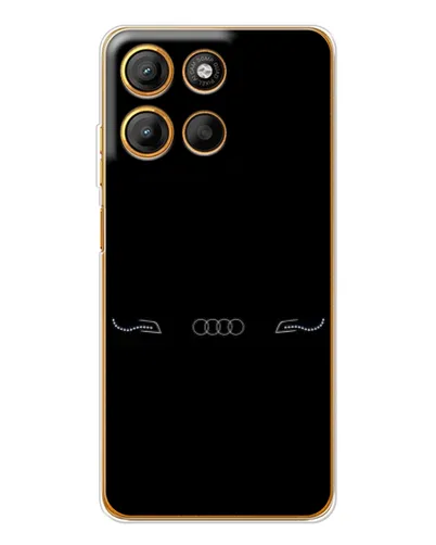 Чехол для Motorola Edge 60 Fusion с картинкой «Audi — световой подпись»