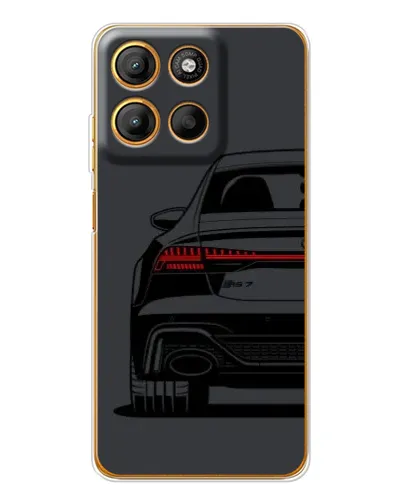 Чехол для Motorola Edge 60 Fusion с картинкой «Задняя часть Audi — арт»