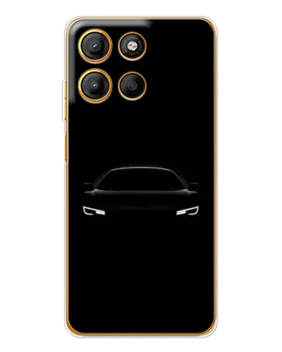 Чехол для Motorola Edge 60 Fusion с картинкой «Взгляд Audi в темноте»