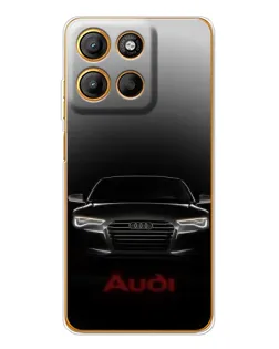 Чехол для Motorola Edge 60 Fusion с картинкой «Audi — градиентный контур»
