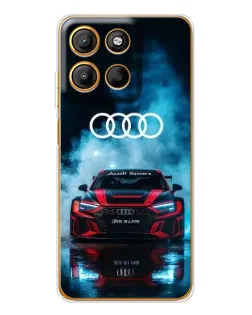 Чехол для Motorola Edge 60 Fusion с картинкой «Audi Sport — неон»