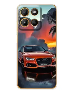 Чехол для Motorola Edge 60 Fusion с картинкой «Audi — закат»