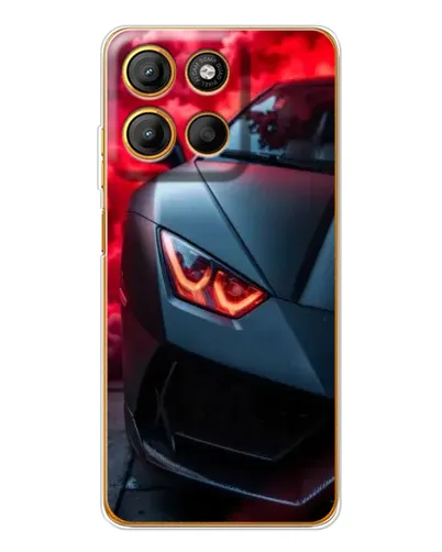 Чехол для Motorola Edge 60 Fusion с картинкой «Lamborghini красное сияние» Чехол для Motorola Edge 60 Fusion с картинкой «Lamborghini красное сияние»