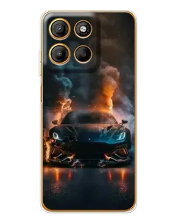 Чехол для Motorola Edge 60 Fusion с картинкой «Lamborghini дымная эстетика»