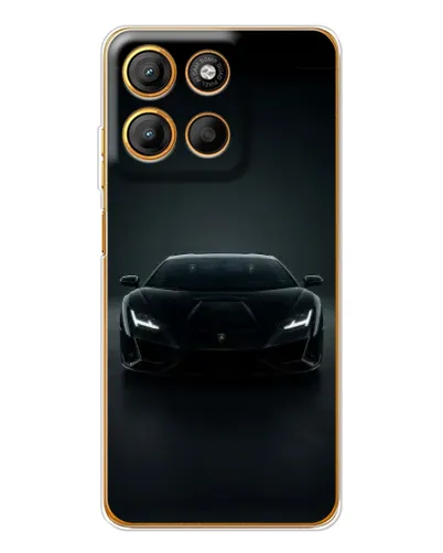Чехол для Motorola Edge 60 Fusion с картинкой «Черный Lamborghini Aventador» Чехол для Motorola Edge 60 Fusion с картинкой «Черный Lamborghini Aventador»