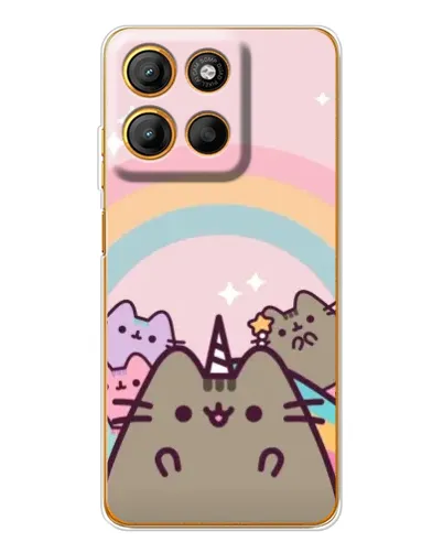 Чохол для Motorola Edge 60 Fusion з картинкою «Єдиноріг Pusheen»
