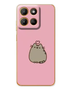 Чохол для Motorola Edge 60 Fusion з картинкою «Pusheen серце»