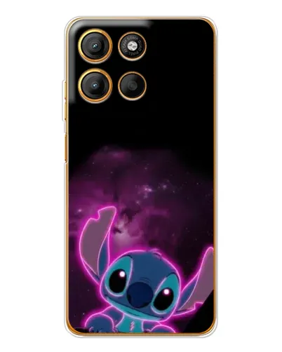 Чехол для Motorola Edge 60 Fusion с картинкой «Неоновый Stitch»