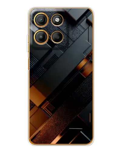 Чехол для Motorola Edge 60 Fusion с картинкой «Черные геометрические блоки» Чехол для Motorola Edge 60 Fusion с картинкой «Черные геометрические блоки»