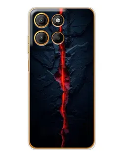 Чехол для Motorola Edge 60 Fusion с картинкой «Kрасная лавовая трещина»