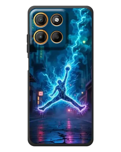 Чохол для Motorola Edge 60 Neo з картинкою «Jordan Gold Jumpman»