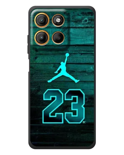 Чохол для Motorola Edge 60 Neo з картинкою «Jordan Cyan 23»