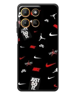 Чохол для Motorola Edge 60 Neo з картинкою «Nike Mix Pattern»