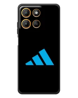 Чехол для Motorola Edge 60 Neo с картинкой «Adidas Cyan Logo»