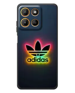 Чехол для Motorola Edge 60 Neo с картинкой «Неоновый Adidas»