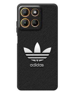 Чехол для Motorola Edge 60 Neo с картинкой «Adidas Карбоновая текстура»