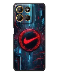 Чохол для Motorola Edge 60 Neo з картинкою «Техногенний стиль Nike»