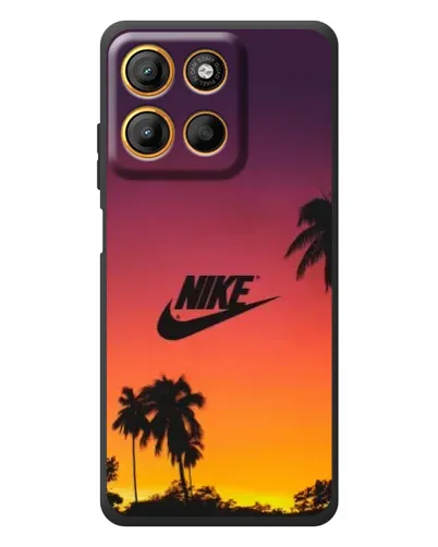 Чохол для Motorola Edge 60 Neo з картинкою «Nike на заході сонця»