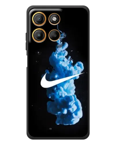 Чохол для Motorola Edge 60 Neo з картинкою «Nike та синій дим»
