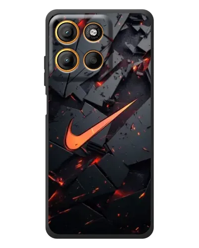 Чохол для Motorola Edge 60 Neo з картинкою «Nike — ефект розломів»