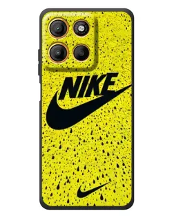 Чохол для Motorola Edge 60 Neo з картинкою «Жовтий текстурний Nike»