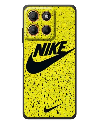 Чохол для Motorola Edge 60 Neo з картинкою «Жовтий текстурний Nike»