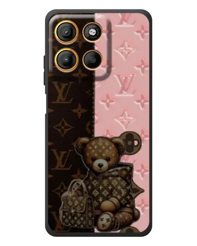 Чохол для Motorola Edge 60 Neo з картинкою «Ведмедик у стилі LV»