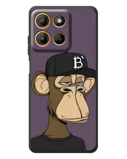 Чехол для Motorola Edge 60 Neo с картинкой «Bored Ape в кепке»