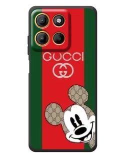 Чохол для Motorola Edge 60 Neo з картинкою «Gucci — смуги та Міккі»