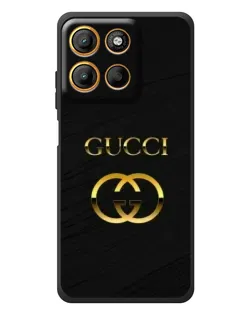 Чохол для Motorola Edge 60 Neo з картинкою «Золотий логотип Gucci»