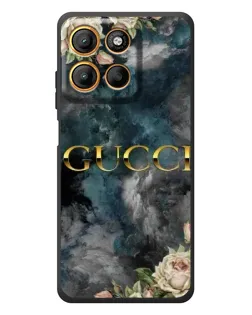 Чехол для Motorola Edge 60 Neo с картинкой «Абстрактные цветы Gucci»