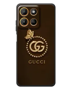 Чохол для Motorola Edge 60 Neo з картинкою «Gucci — золотий метелик»