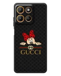 Чохол для Motorola Edge 60 Neo з картинкою «Мінні Маус Gucci — чорний»