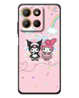Чохол для Motorola Edge 60 Neo з картинкою «My Melody та Kuromi» Чохол для Motorola Edge 60 Neo з картинкою «My Melody та Kuromi»