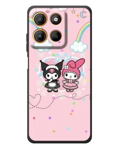 Чохол для Motorola Edge 60 Neo з картинкою «My Melody та Kuromi»