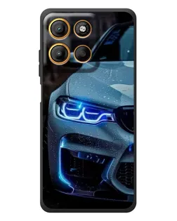 Чохол для Motorola Edge 60 Neo з картинкою «Погляд BMW з синіми фарами»