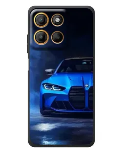 Чохол для Motorola Edge 60 Neo з картинкою «Блакитна BMW M4»