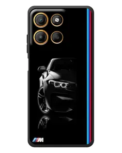Чохол для Motorola Edge 60 Neo з картинкою «Силует BMW в темряві»