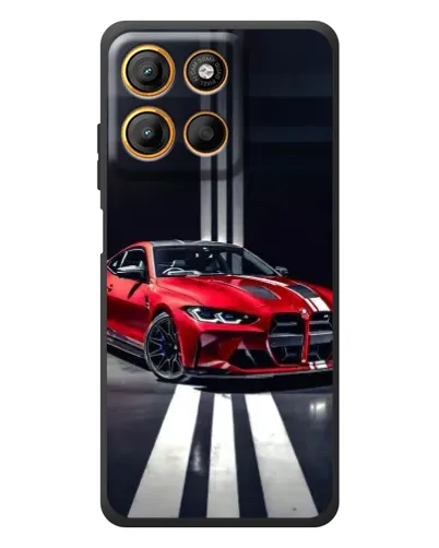 Чохол для Motorola Edge 60 Neo з картинкою «Червона BMW на дорозі» Чохол для Motorola Edge 60 Neo з картинкою «Червона BMW на дорозі»