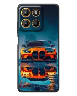 Чехол для Motorola Edge 60 Neo с картинкой «BMW — золотая эмблема»