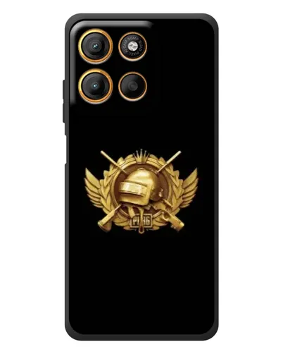 Чохол для Motorola Edge 60 Neo з картинкою «PUBG — помаранчевий градієнт»