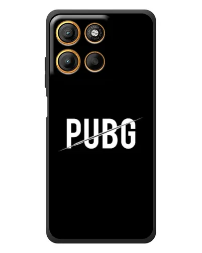 Чохол для Motorola Edge 60 Neo з картинкою «PUBG — білий логотип»