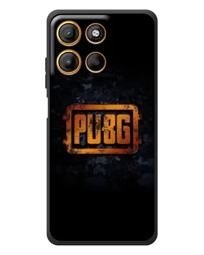 Чохол для Motorola Edge 60 Neo з картинкою «PUBG — золотий логотип»