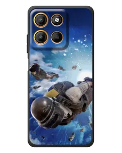 Чохол для Motorola Edge 60 Neo з картинкою «Десант PUBG — стрибок»