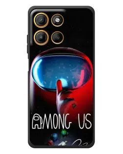 Чохол для Motorola Edge 60 Neo з картинкою «Червоний імпостер — макро»