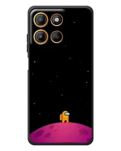 Чохол для Motorola Edge 60 Neo з картинкою «Самотній герой на планеті»